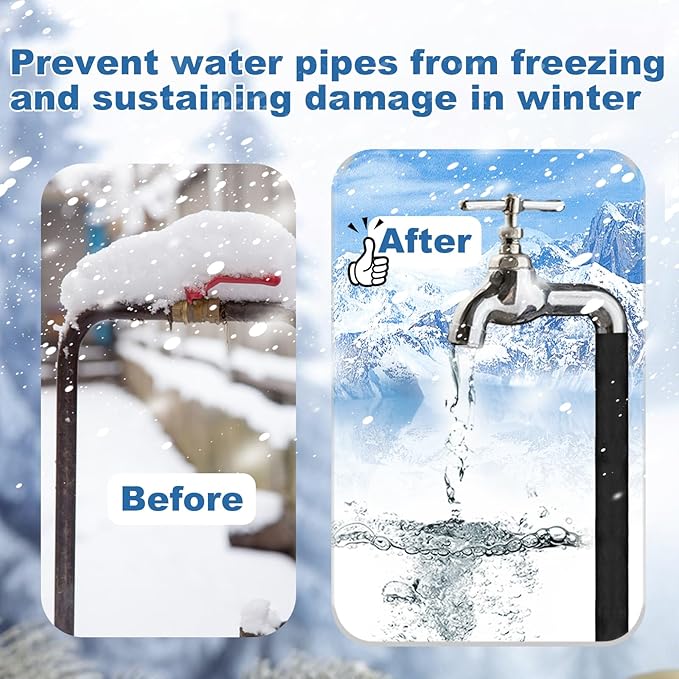 Foam Pipe Insulation Covers, Helps Prevent Freezing and Reduce Heat Loss in - Image 5
