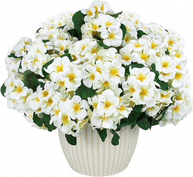 Hananona 6 Pcs Artificial Geranium Flowers - Image 7