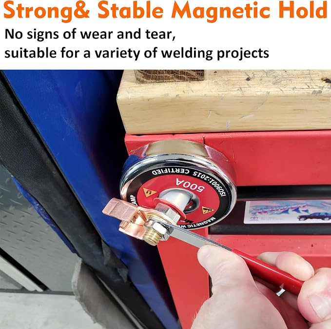 MUTUACTOR 500 AMP Magnetic Welding Ground Clamp - Image 4