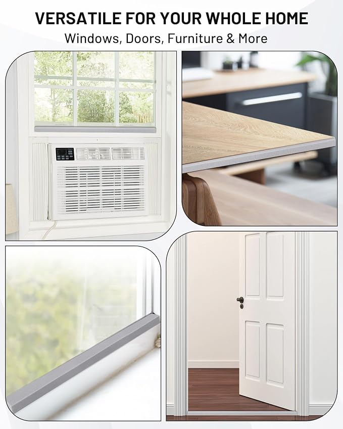 Air Conditioner Window Seal, 2 Roll of 2 in × 1 in × 6.5 ft Foam Stripe - Image 3