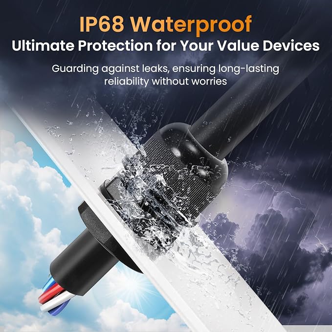 QILIPSU 6pcs 3/4" NPT Cable Gland Waterproof IP68 Nylon Cable Pass Through Cord - Image 2