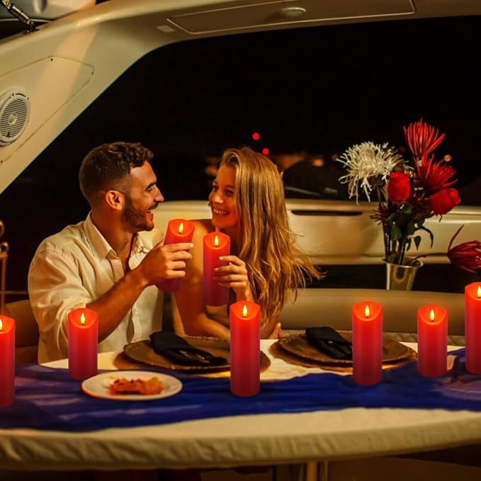 24-Pack Red Flameless LED Candles - Image 7
