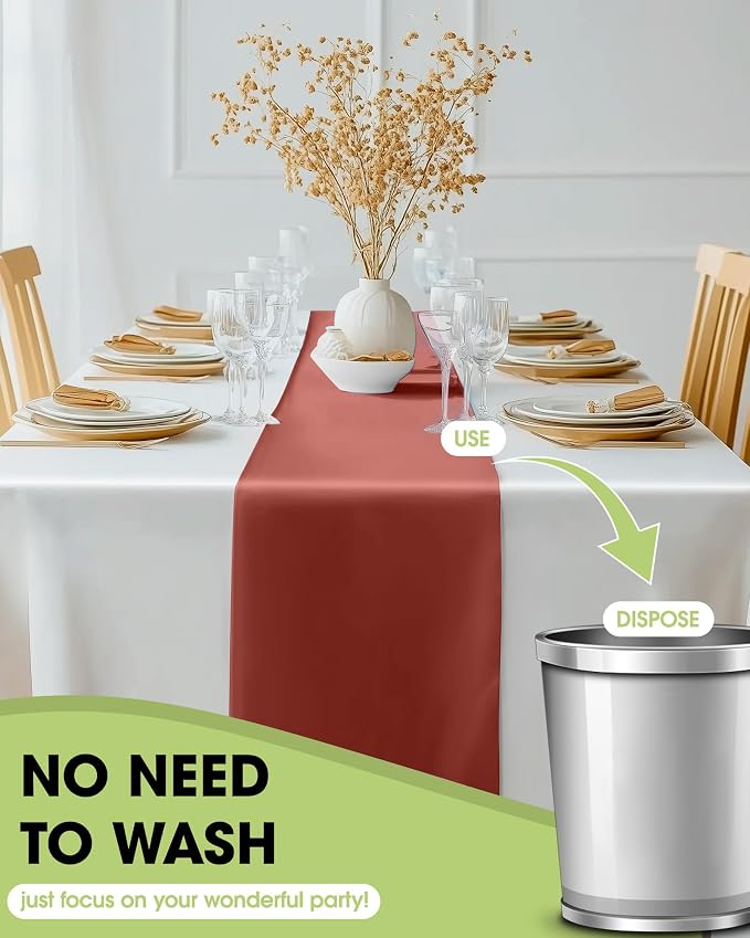 Pureegg Terracotta Plastic Table Runners - Image 4
