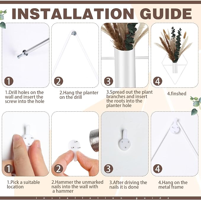 Jexine 4 Pcs Hanging Planters - Image 3