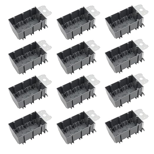 PVC 3 Gang Electrical Box, 49 Cu.in. Adjustable Depth by YQSIYU