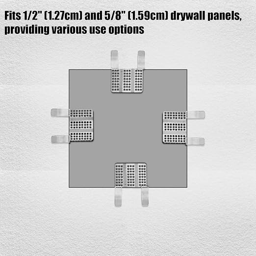 Drywall Repair Clips for 1/2 & 5/8 Inch Panels, Heavy Duty Stainless Steel - Image 3