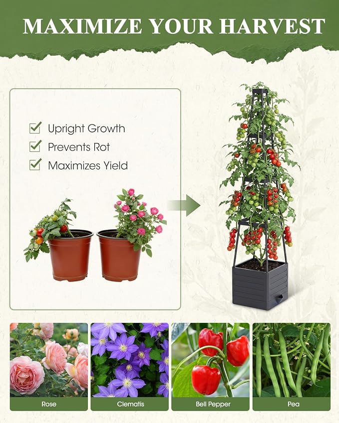 4 Pack Raised Garden Bed Planter Box - Image 6