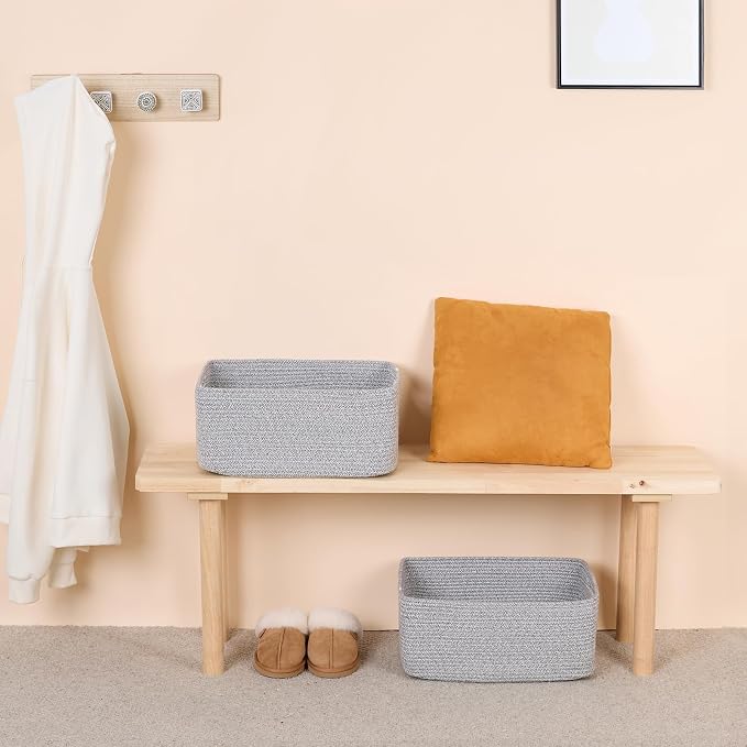 MiniArk Large Storage Baskets for Shelves, Baby Nursery, Toy Baskets Box - Image 6
