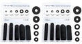 120Pcs Flat Rubber Washers Assortment Kit, 16/18/20/25/30mm Black Washer by Monigte