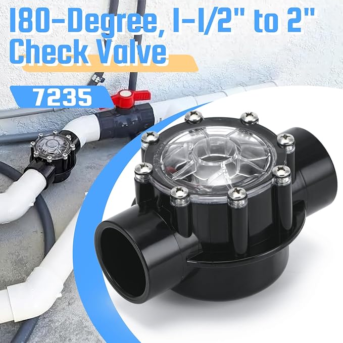 7235 Check Valve Replacement for Jandy 1-1/2-Inch to 2-Inch 180-Degree Check - Image 6