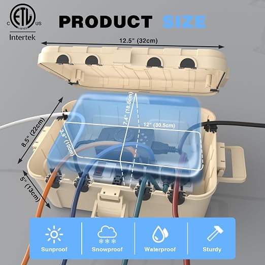 Large Outdoor Electrical Box Waterproof, - Image 3