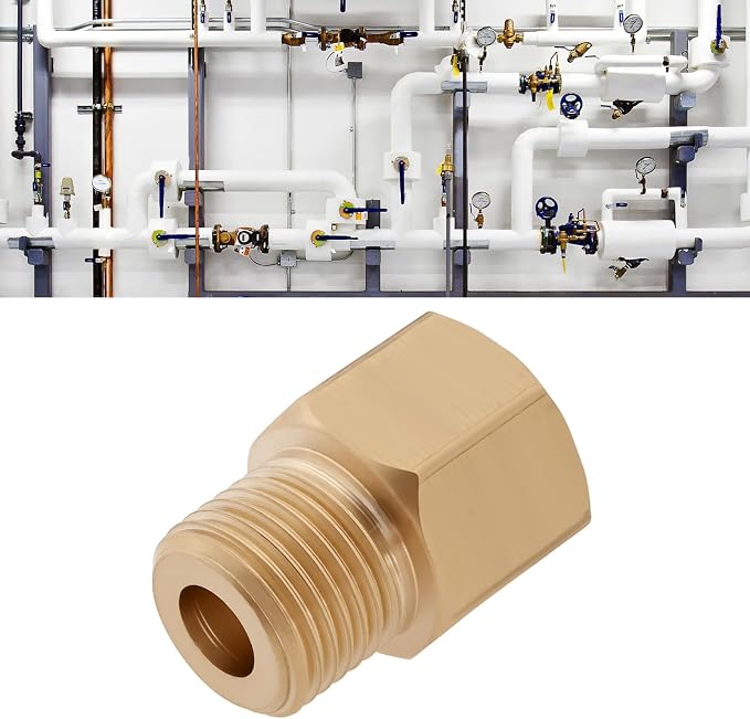 2pcs M10x1 Female to 1/8" BSP Male Brass Reducer Adapter - Image 3