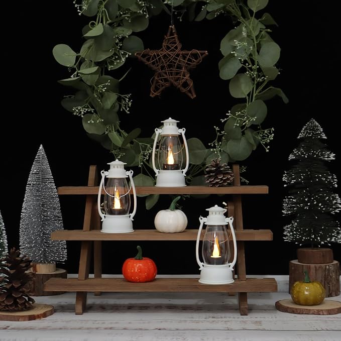 White Mini Lanterns Decorative 6-Pcs - Image 6