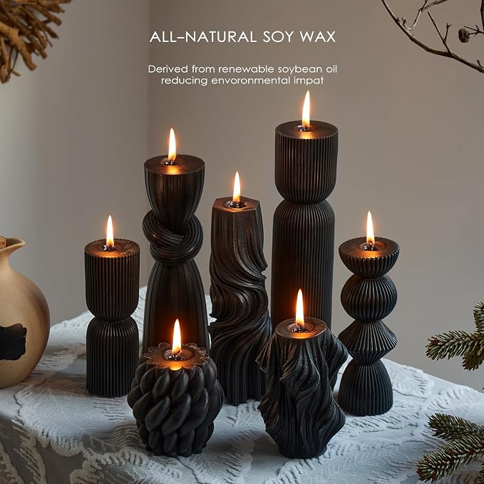 7-Pack Pillar Candles - Image 3