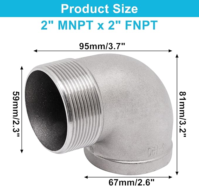 90 Degree Elbow Fittings 1PCS, Connector Coupler Apply to Outdoor Garden - Image 2