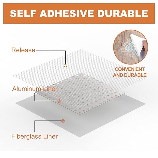 Boncart Self-Adhesive Drywall Repair Patch Kit, 8 Inch | Multiple Sizes Self - Image 4