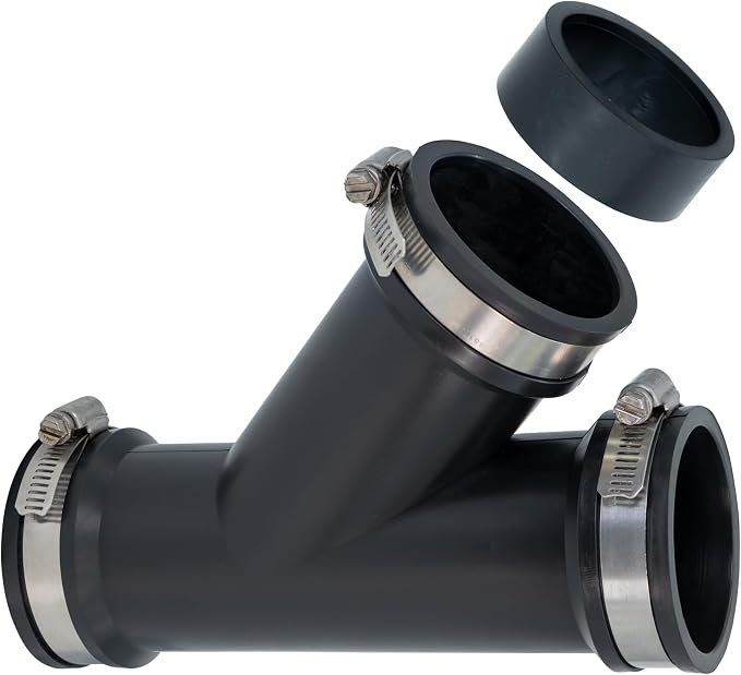 Fernco 1.5 in. Hub Flexible PVC Wye DWV Pipe Fitting Connector - Image 6