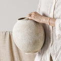 Large White Ceramic Vase by LETAUCIGARDEN