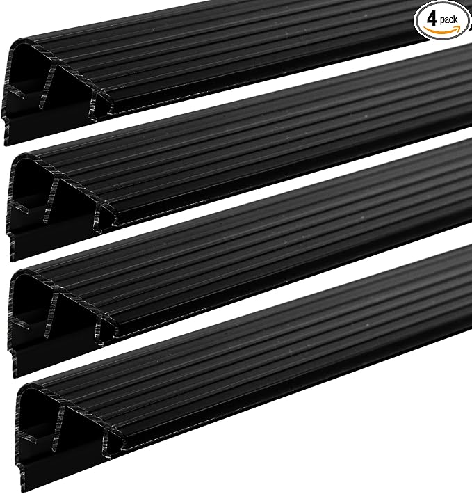 4 Pcs 36" L Fixed Vinyl Sill Threshold Cap 1-3/8 Inches High, Exterior Door by Pangda