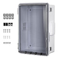 ABS Electrical Junction Box, Ventilated Design, Cable Grommets, IP65 Waterproof by ANIMACYN