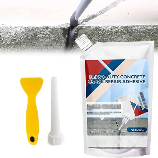 Heavy-Duty Concrete Crack Repair Adhesive, Self Leveling Concrete Crack Filler by Hixako