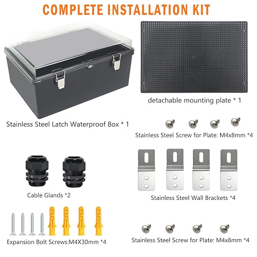 Electrical Junction Box, IP67 Waterproof Outdoor Box ABS Plastic Enclosure - Image 7