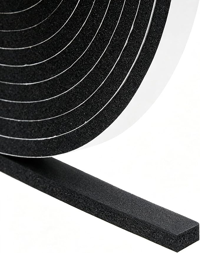 DGSL Foam Weather Stripping, 1/2" x1/4", 33Ft Door Window Seal Tape | Self by DGSL