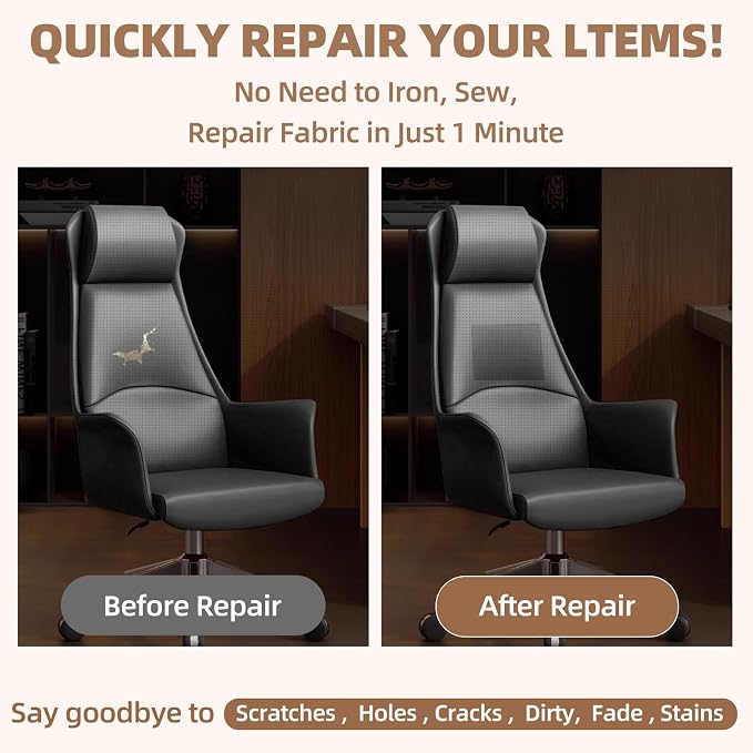Leather Repair Kits, Large Vinyl Repair Patch - Image 6