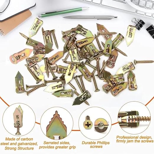 4x45mm Extra Long Phillips Screws 70 PCS, Zinc Coated Steel Screws - Image 3