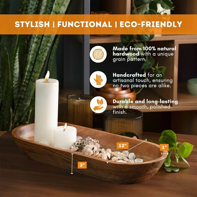 Wooden Dough Bowl - Image 3