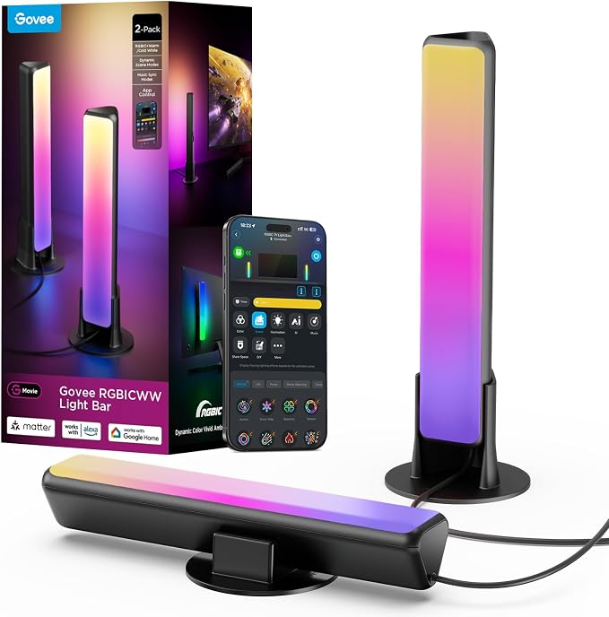 Govee Smart Light Bar, RGBICWW TV Lights by Unknown