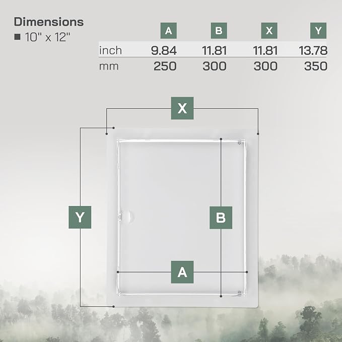 Vent Systems Access Panel for Drywall 10 x 12 Inch - Image 2