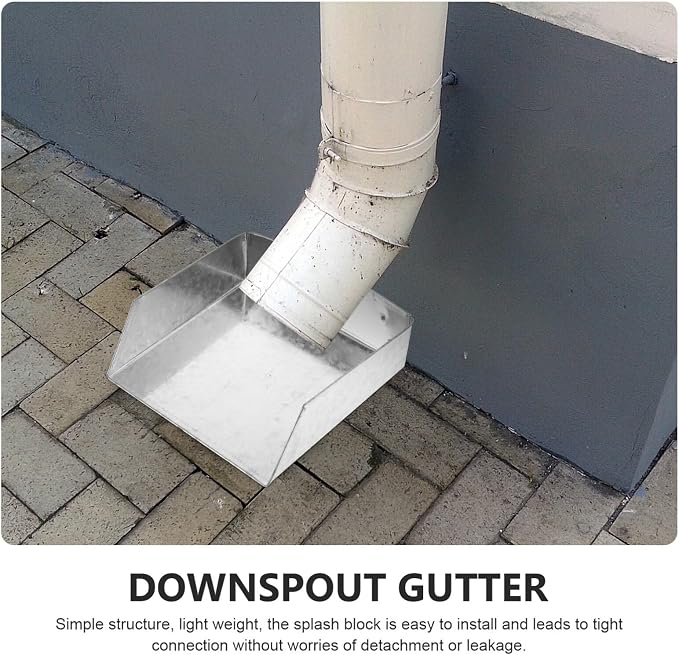 Rain Gutter Downspout Splash Block Gutter Downspout Extensions Down Spout - Image 6