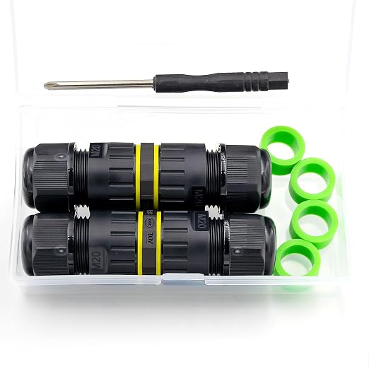 2 Pack Electrical Junction Box 5-12mm Waterproof Electrical Wire Connector by Unknown