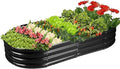 Rakukiri Raised Garden Bed GRS Certified Galvanized Planter Box Outdoor by RaisedGardenBed