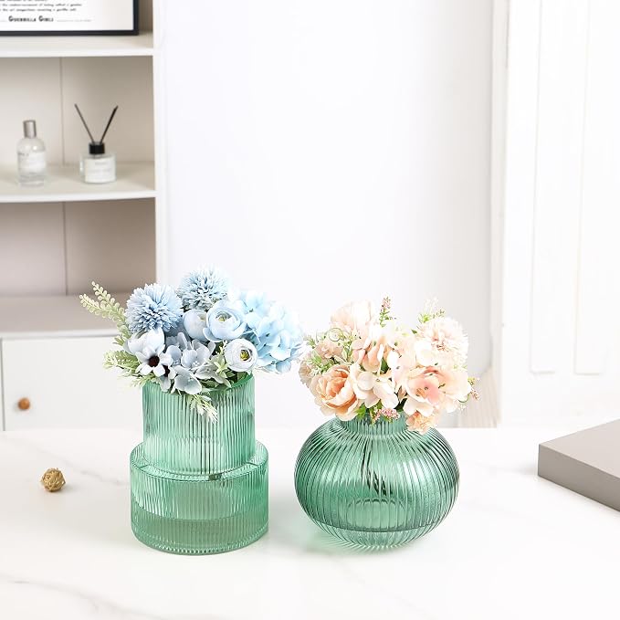 Ribbed Glass Vases, Modern Vase - Image 4