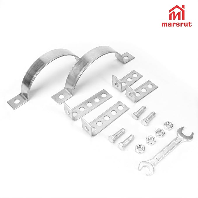 6 Inch Adjustable Vent Wall Strap, Chimney Pipe Support Bracket, Duct Hanger - Image 9