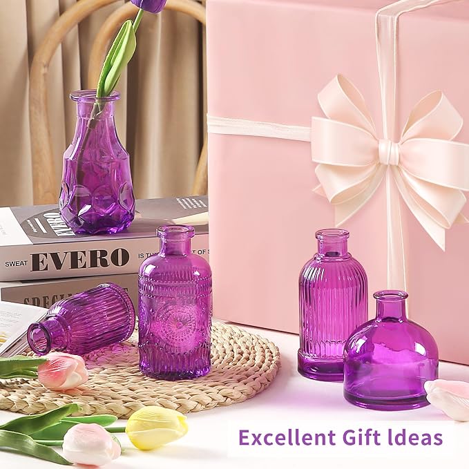 Mini Glass Bud Vases, Versatile Small Bud vases - Image 5