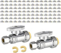 100PACK EFIELD Push Fit Straight Stop Valve by EFIELDPEXTUBING
