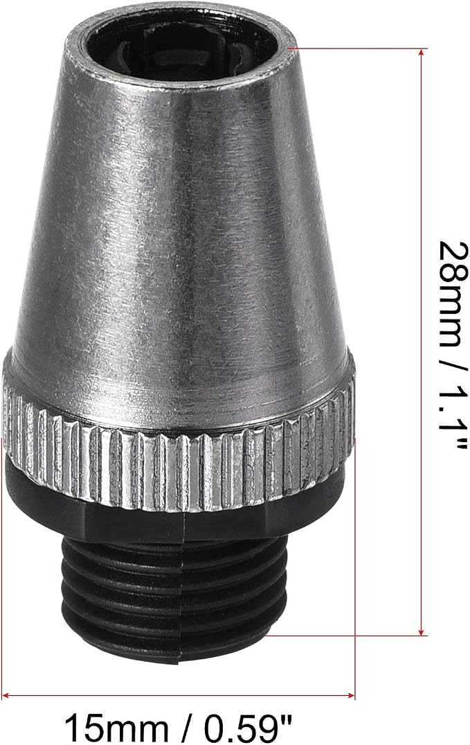 uxcell Cable Glands Strain Relief Cord Connector Grips Metal Black 5Pcs - Image 2