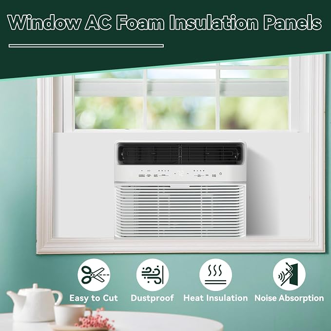Flehomo Window Air Conditioner Insulation Foam Panels - Image 9