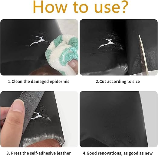 Leather Repair Patch, 24 x 54 Inch, Self Adhesive Leather Repair Tape, Large - Image 3