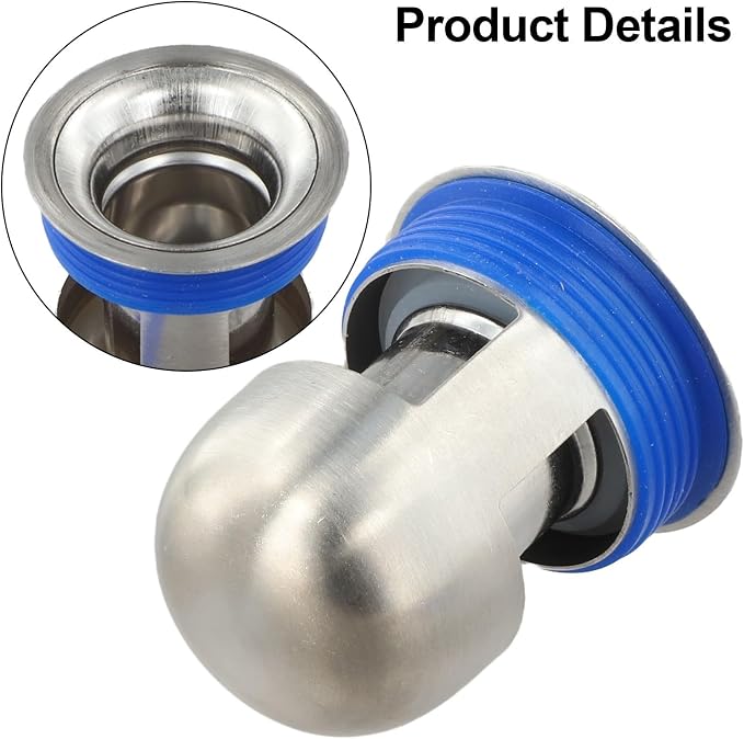Shower for Floor Drain Backflow Preventer 304 Stainless Steel One Way Valve for - Image 4