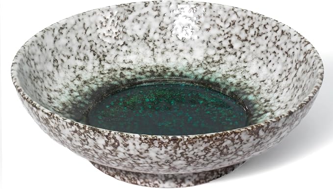 10" Decorative Bowl, Ceramic Fruit Bowl by MUUBOOX