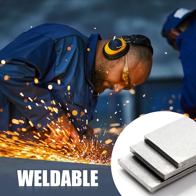 Blulu 3 Pcs 36" x 1" x 1/8" Hot Rolled Steel Flat Bar Solid Flat in Steel - Image 5