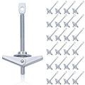 Silkfly 25 Pcs 1/4 x 4 Inch Eye Lag Toggle Bolts by Silkfly