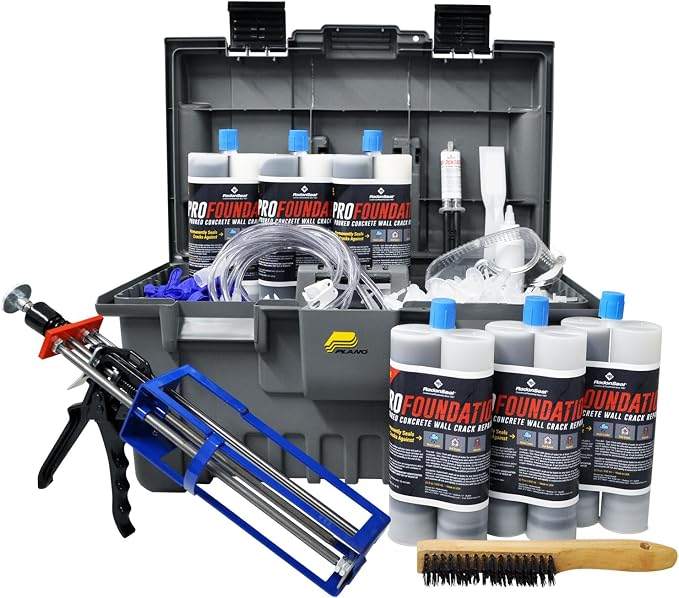 PRO Foundation Crack Repair Kit – Fast Curing Polyurethane Injection Foam by RadonSeal
