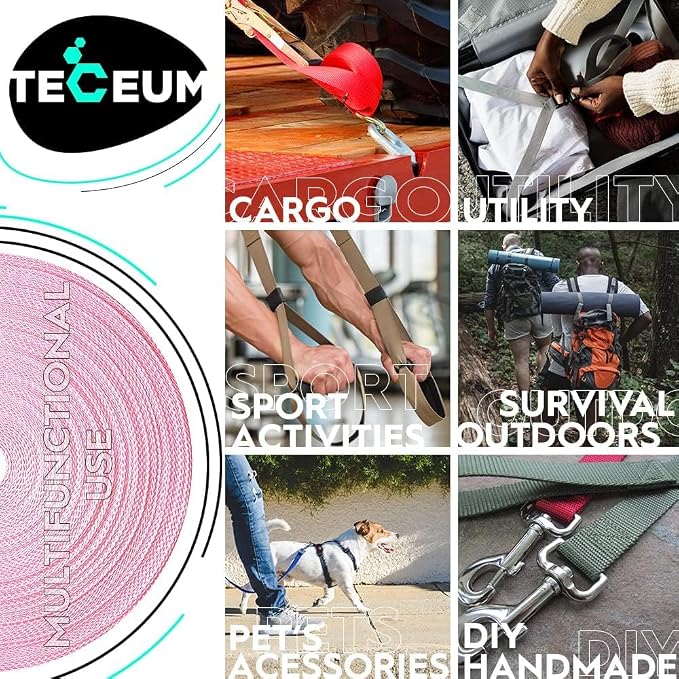 Webbing Strap, 3/4" to 2", 10-50 Yds, EDC gear, backpack repair and pet dog - Image 4