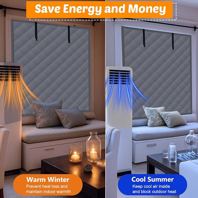 NNG 3 Layer 47x63in Thermal Insulated Window Cover - Image 5