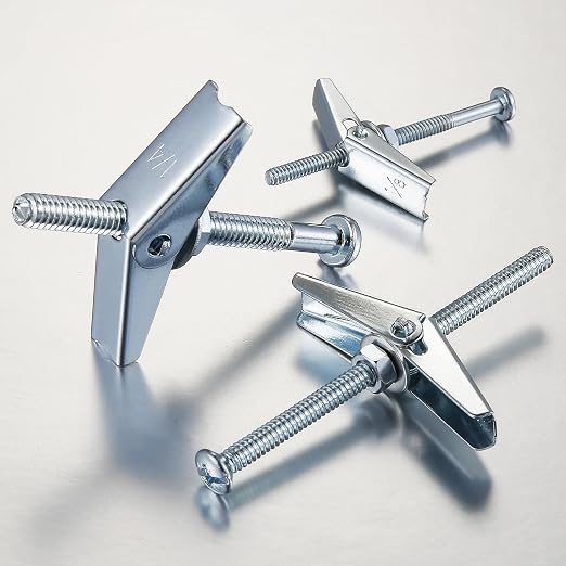 Wensilon 1/4" Heavy Duty Drywall Anchors and Screws, Toggle Bolts and Wing Nuts - Image 3
